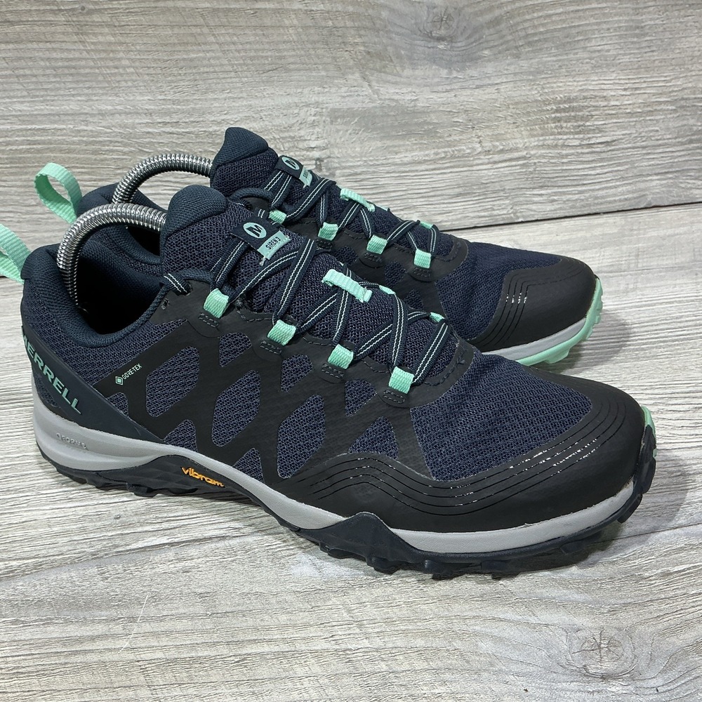 Merrell Siren Edge 3 GTX Sneakers Shoes Hiking Trail Outdoor Blue Womens US 9.5